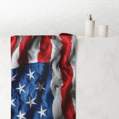 American Flag Mink-Cotton Towel