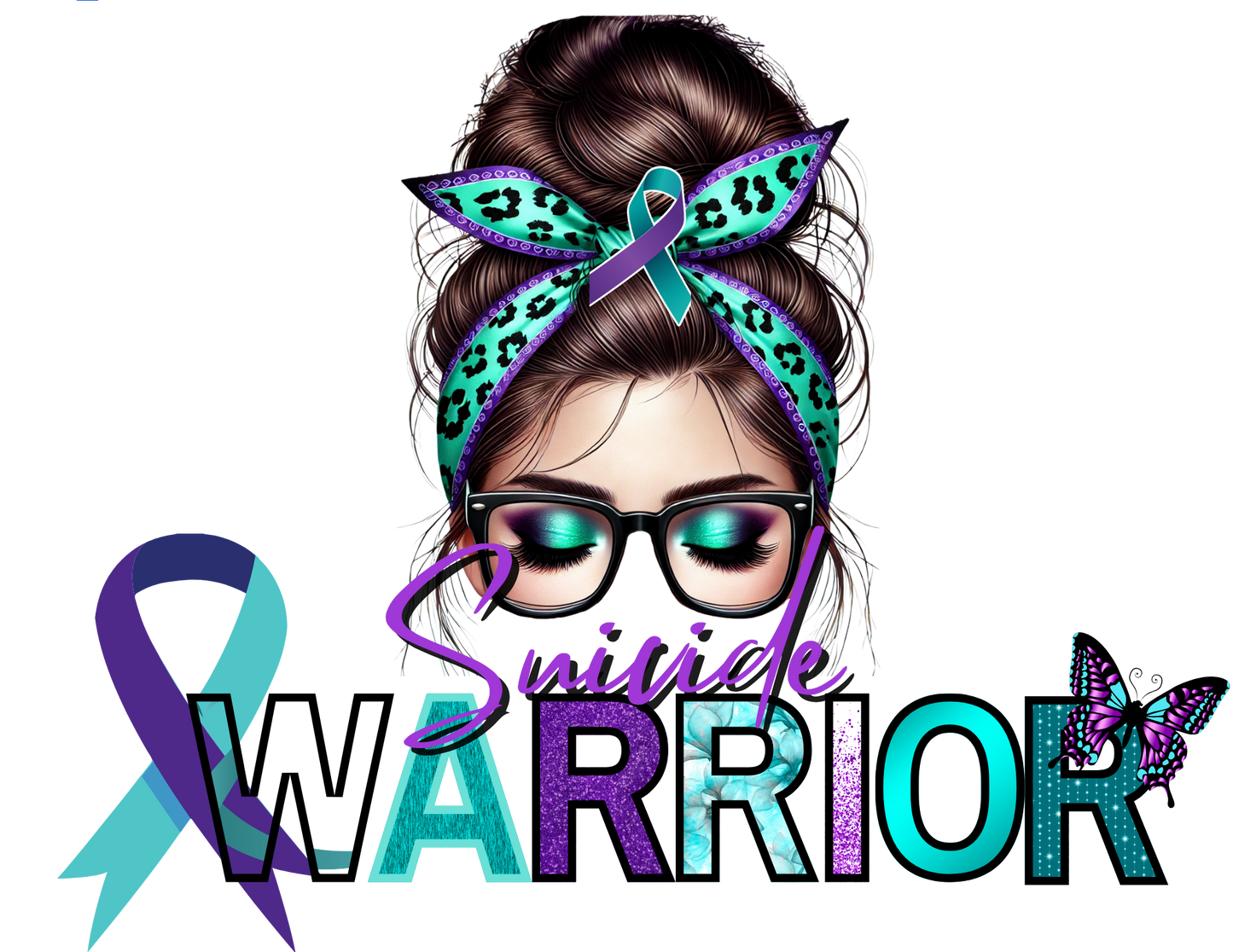 Awareness Warriors PNG Digital Images (Caucasian, Latino, etc.) - Digital Download