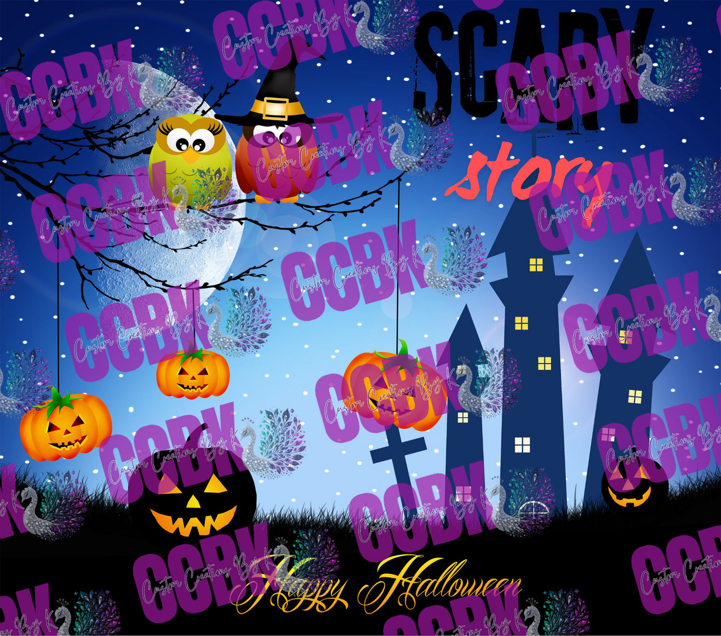 Halloween Canva Design - Scary Story - Digital Download