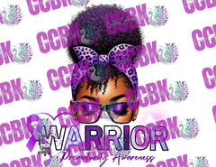 Awareness Warriors PNG Digital Images (African American) - Digital Download