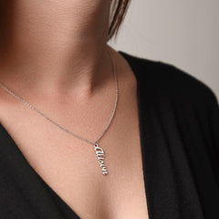 Vertical Name Necklace