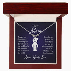 From Your Son or Daughter - Love You Mom Charm Necklace