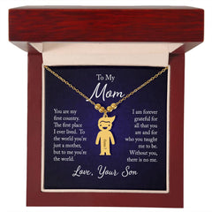 From Your Son or Daughter - Love You Mom Charm Necklace