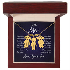 From Your Son or Daughter - Love You Mom Charm Necklace