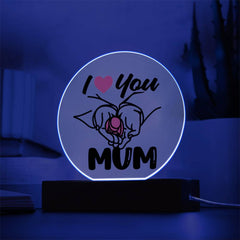 I Love You Mum Circle Plaque