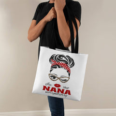 Messy Bun "I am that Nana" Tote Bag