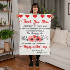 Thank You Mom Mink Fleece Blanket (From Son)