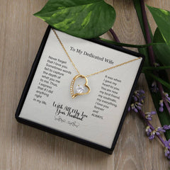 Never Forget I Love You - Heart Necklace