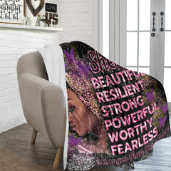 She is...Blanket Ultra-Soft Micro Fleece Blanket 70''x80''