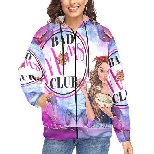 Customized Club Jacket Women's Fleece Full-Zip Hoodie