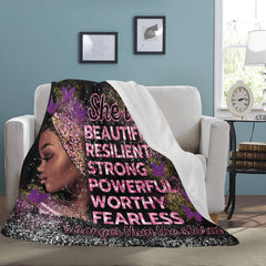 She is...Blanket Ultra-Soft Micro Fleece Blanket 70''x80''